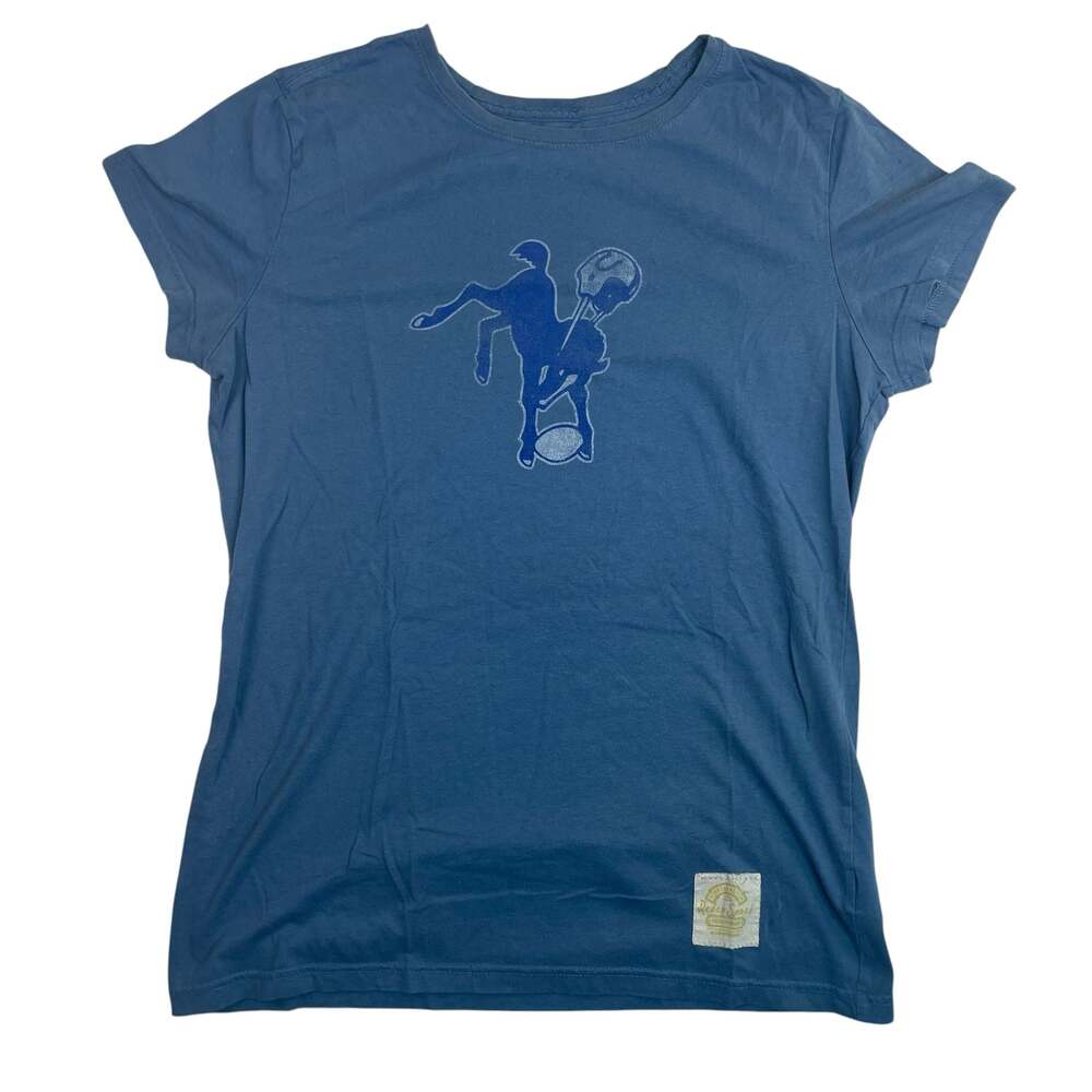 Retro Sport Indianapolis Colts Blue Graphic T-Shirt Women’s Size M